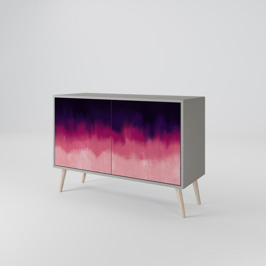 Credenza AURORA BOREALIS a 2 ante in finitura grigia