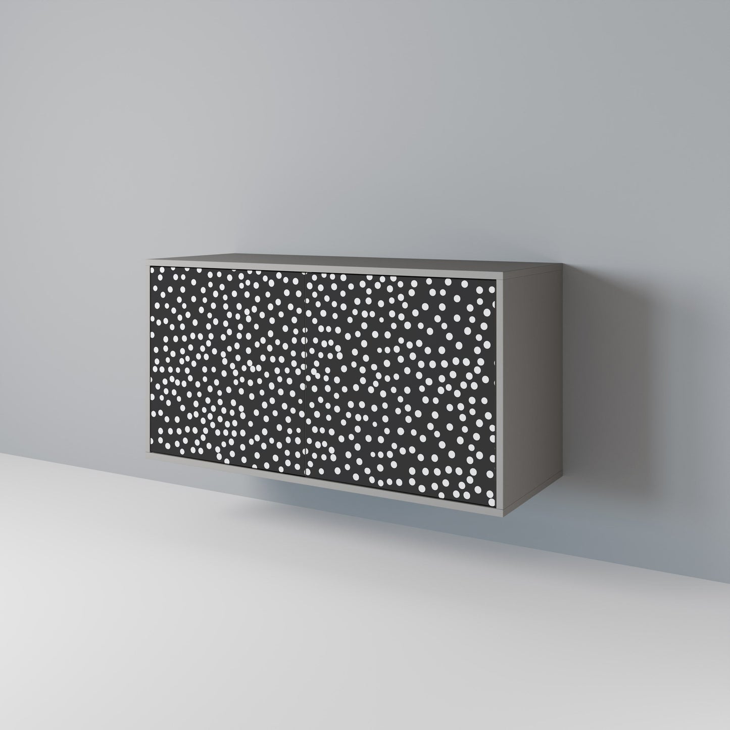 Credenza a 2 ante BLINDING LIGHTS in finitura grigia