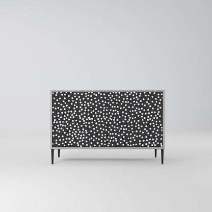 Credenza a 2 ante BLINDING LIGHTS in finitura grigia