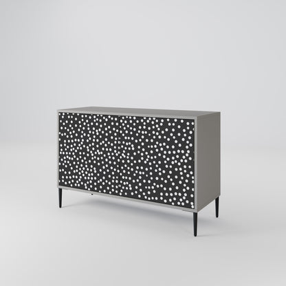 Credenza a 2 ante BLINDING LIGHTS in finitura grigia