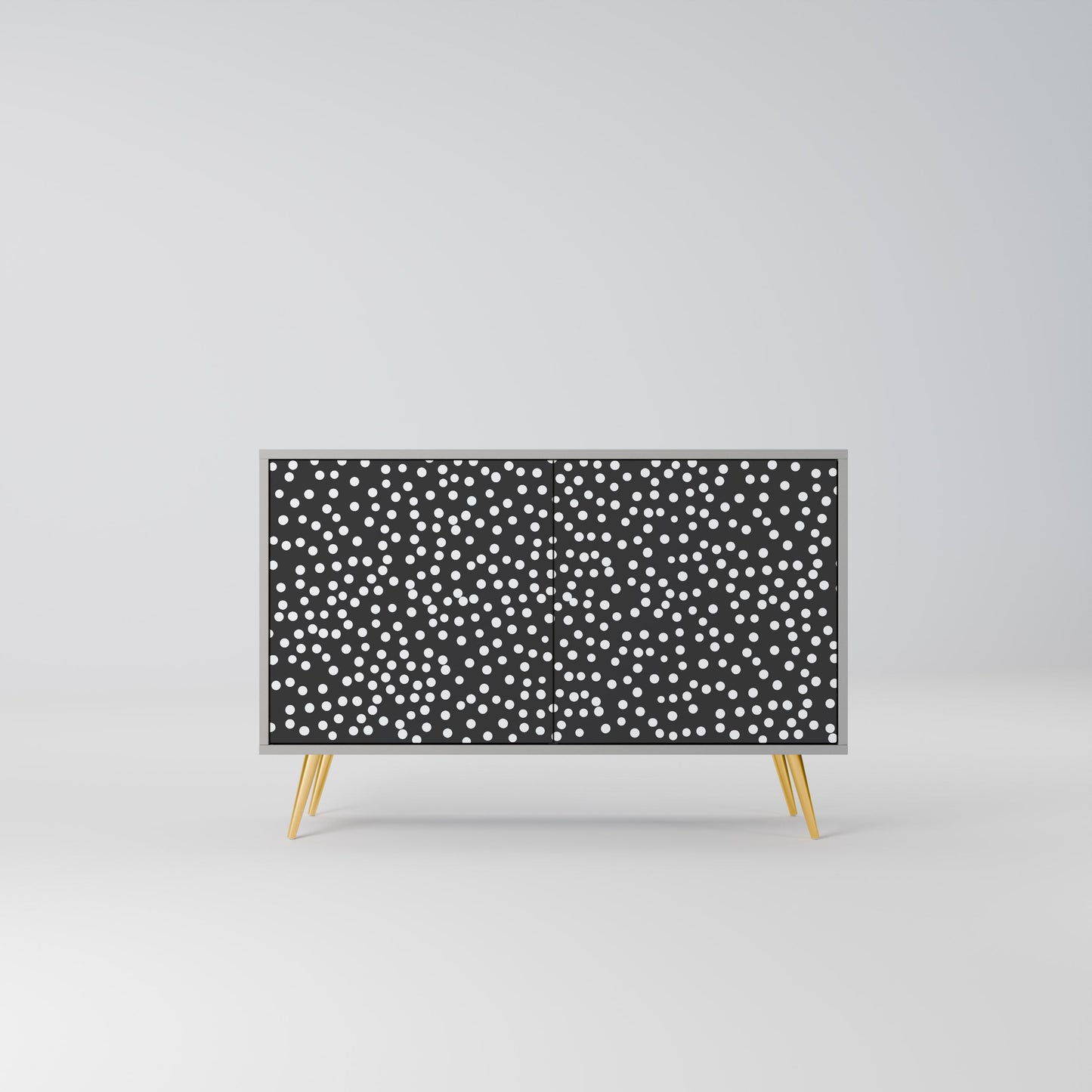 Credenza a 2 ante BLINDING LIGHTS in finitura grigia