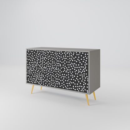 Credenza a 2 ante BLINDING LIGHTS in finitura grigia