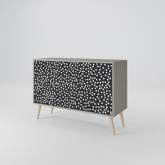 Credenza a 2 ante BLINDING LIGHTS in finitura grigia