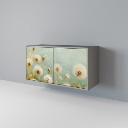 DREAMY MEADOW 2-Door Sideboard in Grey Finish