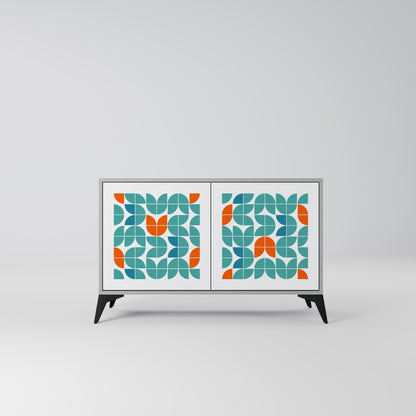 Credenza a 2 ante BE THE CHANGE in finitura grigia