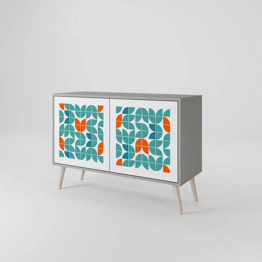 Credenza a 2 ante BE THE CHANGE in finitura grigia