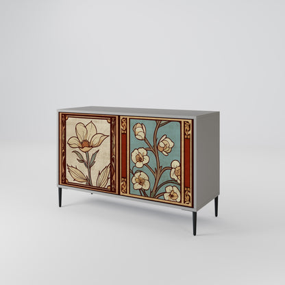 TIMELESS FLORA 2-Door Sideboard in Grey Finish