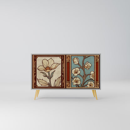 TIMELESS FLORA 2-Door Sideboard in Grey Finish