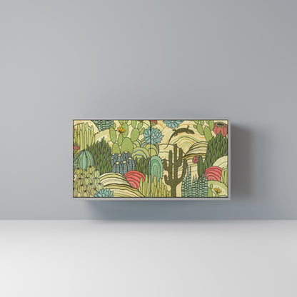 SUCCULENTS KALEIDOSCOPE 2-Door Sideboard in Grey Finish