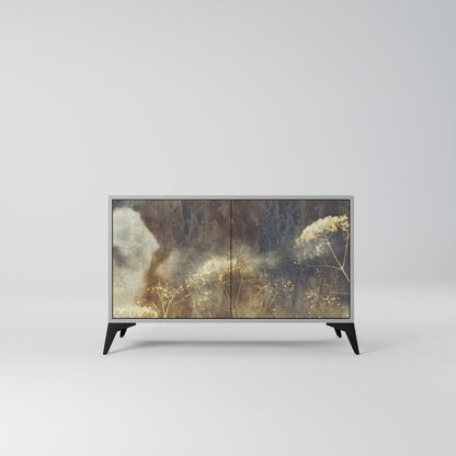 GENTLE POWER 2-Door Sideboard in Grey Finish