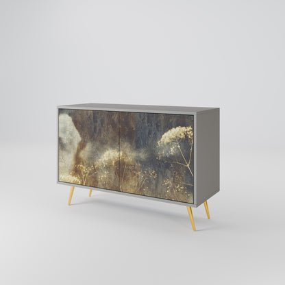 GENTLE POWER 2-Door Sideboard in Grey Finish
