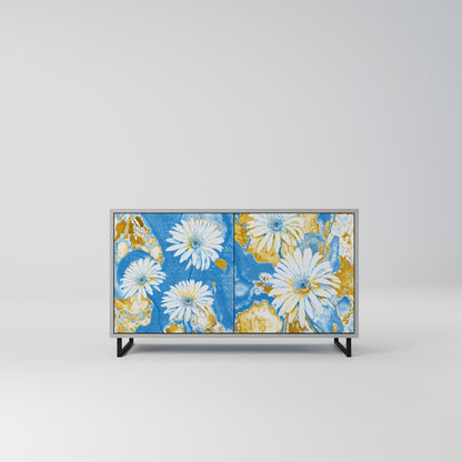 DAISY LUXE 2-Door Sideboard in Grey Finish