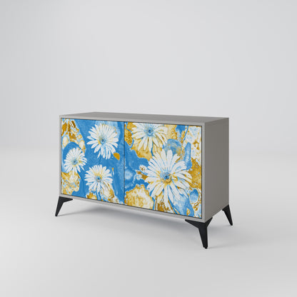 DAISY LUXE 2-Door Sideboard in Grey Finish