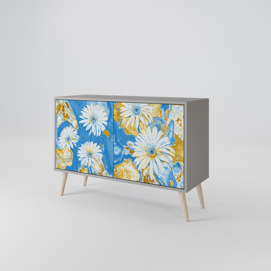 DAISY LUXE 2-Door Sideboard in Grey Finish