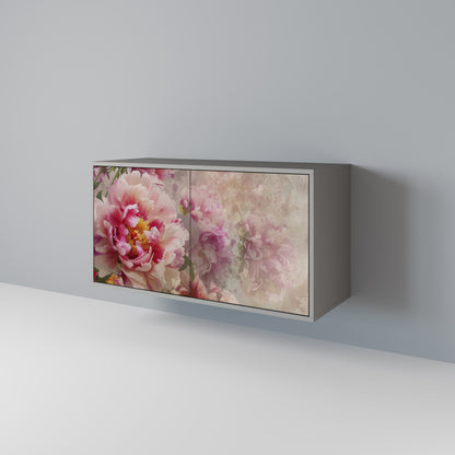 Credenza a 2 ante PEONY WHISPER in finitura grigia