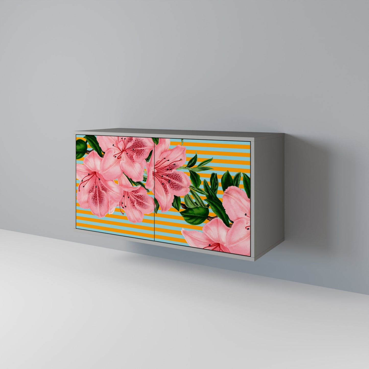 FRAGILE BEAUTY 2-Door Sideboard in Grey Finish