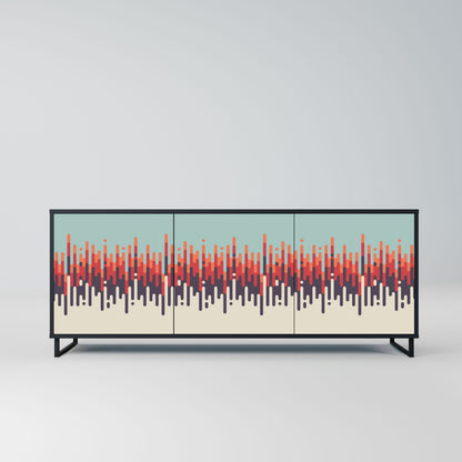 CHROMA CONTOURS 3-Door Sideboard in Black Finish