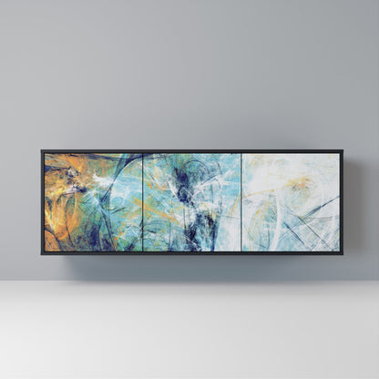 ABSTRACT THOUGHTS Madia a 3 Ante in Finitura Nera