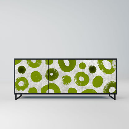 Credenza a 3 ante GREEN RHAPSODY in finitura nera
