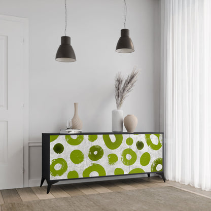 Credenza a 3 ante GREEN RHAPSODY in finitura nera