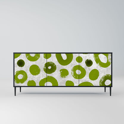 Credenza a 3 ante GREEN RHAPSODY in finitura nera