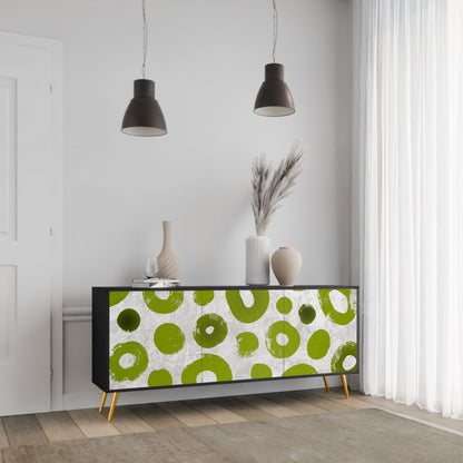 Credenza a 3 ante GREEN RHAPSODY in finitura nera