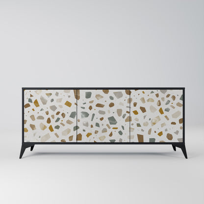 PIECES OF TOMORROW 3-Door Sideboard in Black Finish