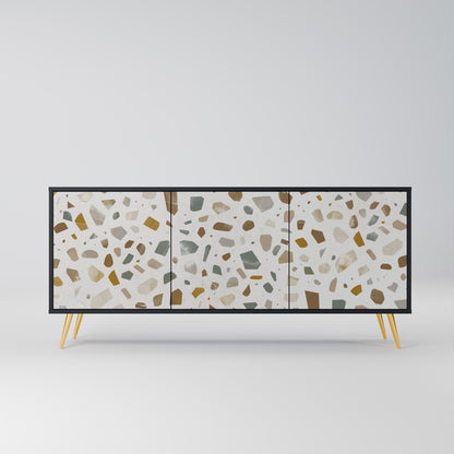 PIECES OF TOMORROW 3-Door Sideboard in Black Finish