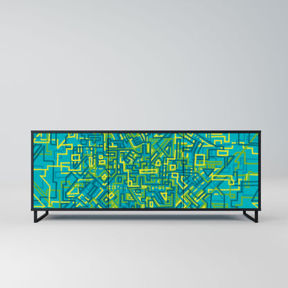 Credenza a 3 ante NOSTALGIC MEMORIES in finitura nera