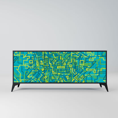 Credenza a 3 ante NOSTALGIC MEMORIES in finitura nera