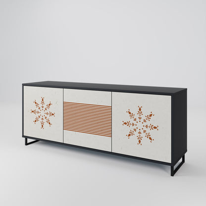 Credenza DAILY HARMONY a 3 ante in finitura nera