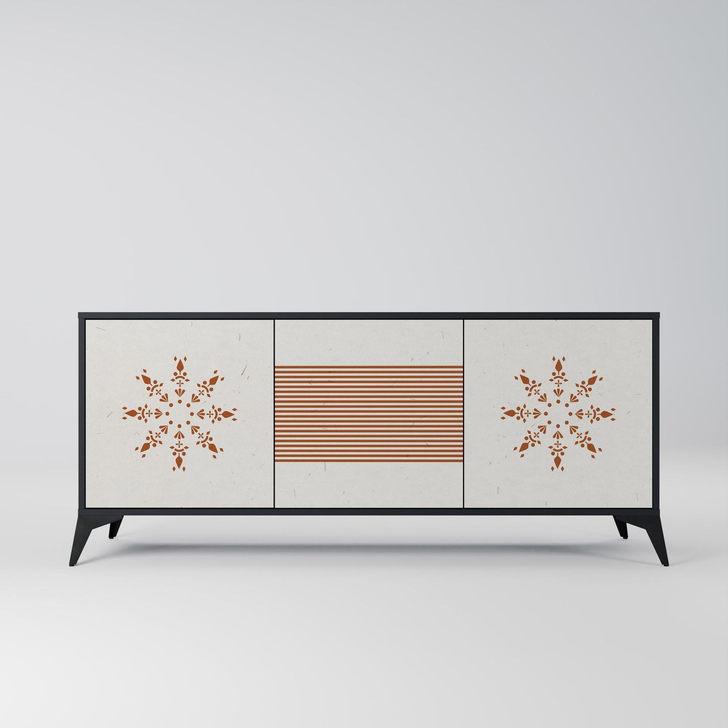 Credenza DAILY HARMONY a 3 ante in finitura nera