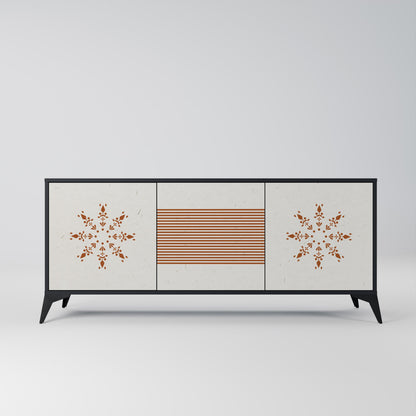 Credenza DAILY HARMONY a 3 ante in finitura nera