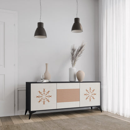 Credenza DAILY HARMONY a 3 ante in finitura nera