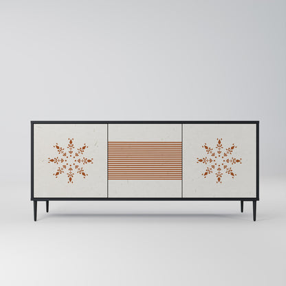 Credenza DAILY HARMONY a 3 ante in finitura nera
