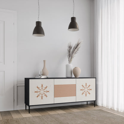 Credenza DAILY HARMONY a 3 ante in finitura nera