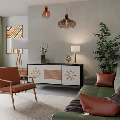 Credenza DAILY HARMONY a 3 ante in finitura nera