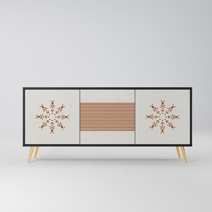 Credenza DAILY HARMONY a 3 ante in finitura nera