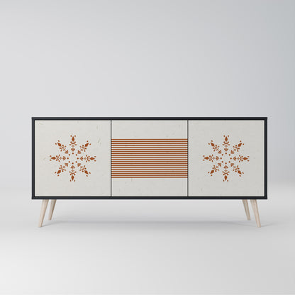 Credenza DAILY HARMONY a 3 ante in finitura nera