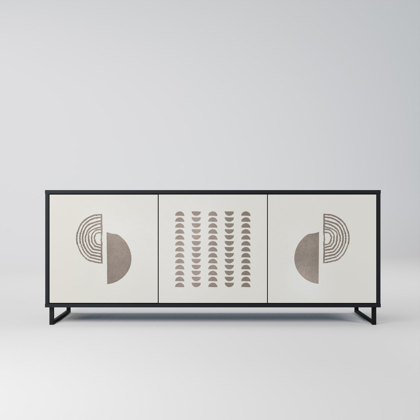 Credenza HARMONY ESSENCE a 3 ante in finitura nera