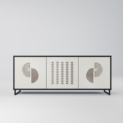 Credenza HARMONY ESSENCE a 3 ante in finitura nera