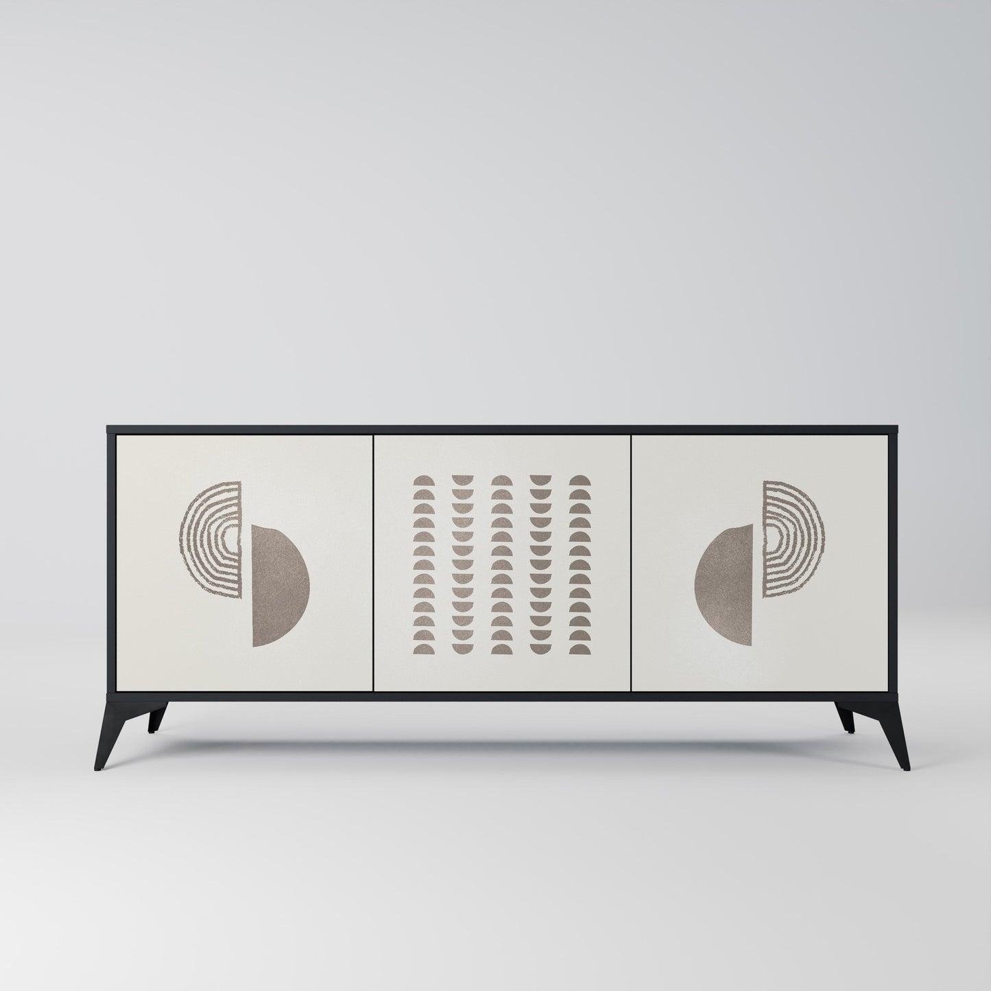 Credenza HARMONY ESSENCE a 3 ante in finitura nera
