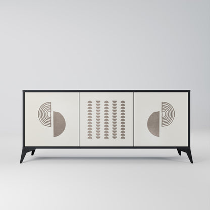 Credenza HARMONY ESSENCE a 3 ante in finitura nera