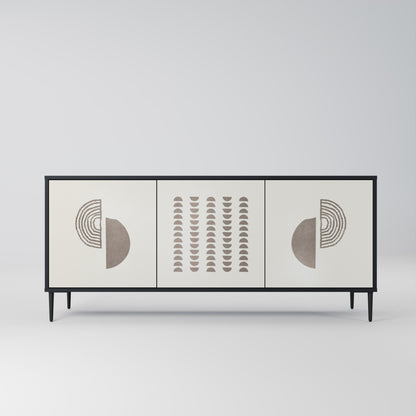 Credenza HARMONY ESSENCE a 3 ante in finitura nera