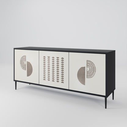 Credenza HARMONY ESSENCE a 3 ante in finitura nera