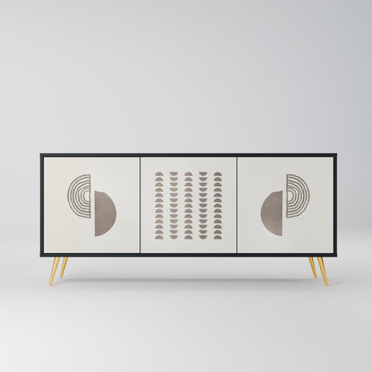 Credenza HARMONY ESSENCE a 3 ante in finitura nera