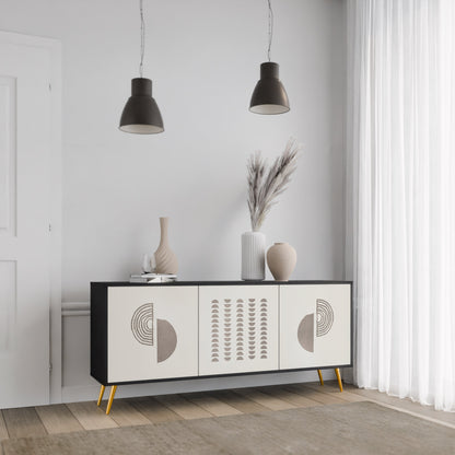 Credenza HARMONY ESSENCE a 3 ante in finitura nera