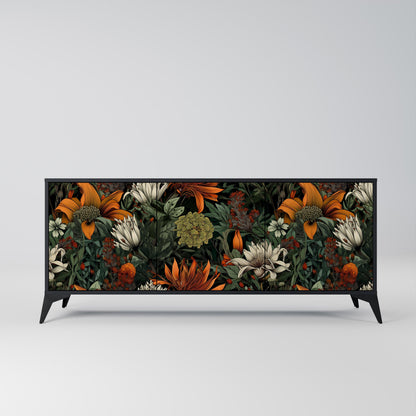 Credenza a 3 ante MIDNIGHT SPROUT in finitura nera