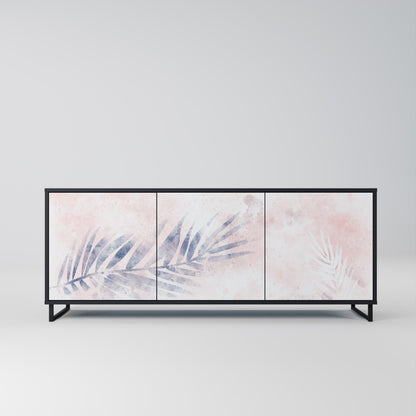 Credenza TIMELESS FLOAT a 3 ante in finitura nera