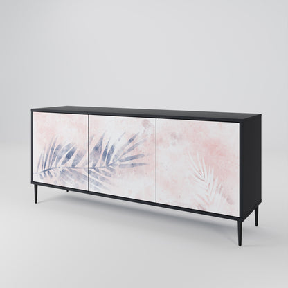 Credenza TIMELESS FLOAT a 3 ante in finitura nera